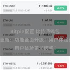 Bitpie配置 比特派钱包最新版本更新：功能全面升级，用户体验更加顺畅！