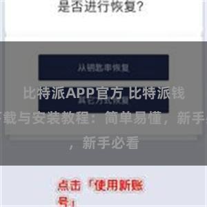 比特派APP官方 比特派钱包下载与安装教程：简单易懂，新手必看