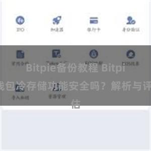 Bitpie备份教程 Bitpie钱包冷存储功能安全吗？解析与评估