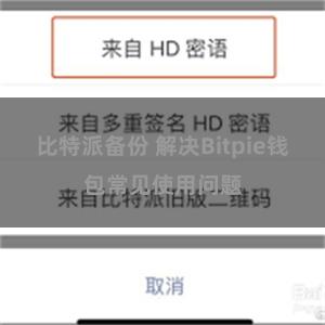 比特派备份 解决Bitpie钱包常见使用问题