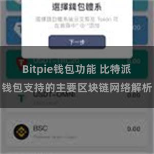 Bitpie钱包功能 比特派钱包支持的主要区块链网络解析