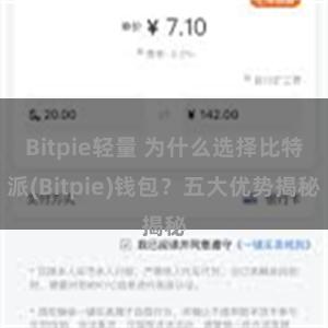 Bitpie轻量 为什么选择比特派(Bitpie)钱包？五大优势揭秘