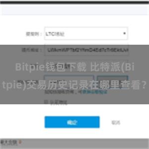 Bitpie钱包下载 比特派(Bitpie)交易历史记录在哪里查看？