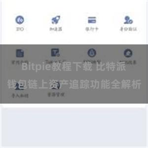 Bitpie教程下载 比特派钱包链上资产追踪功能全解析
