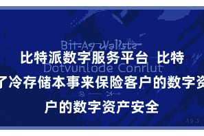 比特派数字服务平台  比特派接纳了冷存储本事来保险客户的数字资产安全
